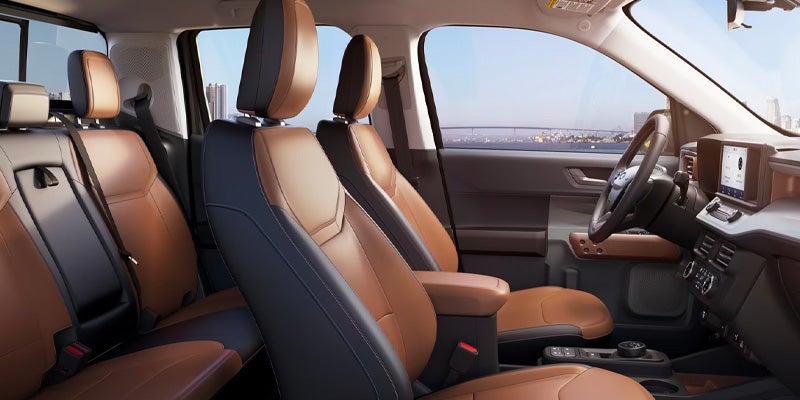 The interior design of a ford maverick.