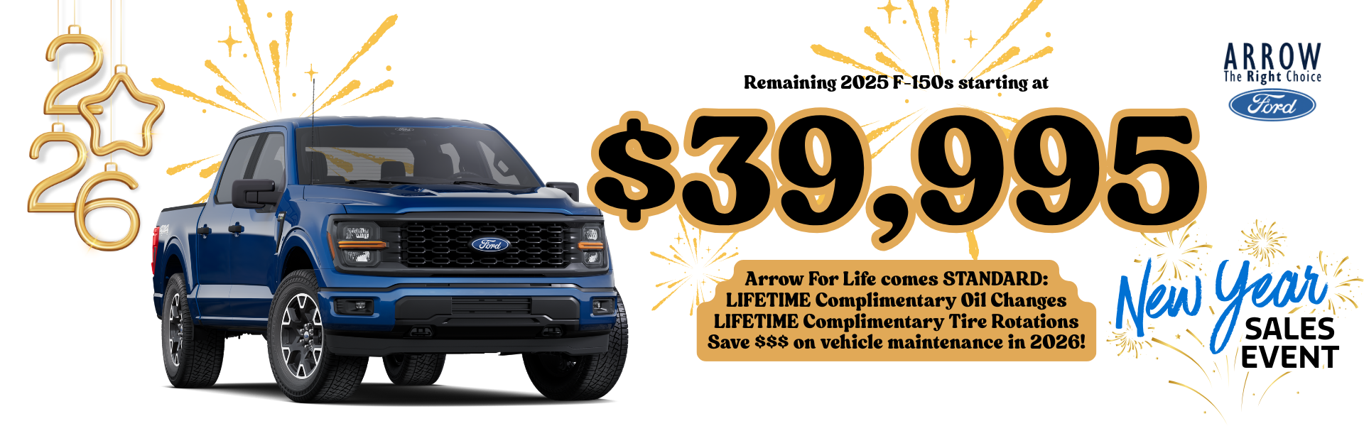 2025 F-150s start at $39,995 at Arrow Ford in Abilene, TX