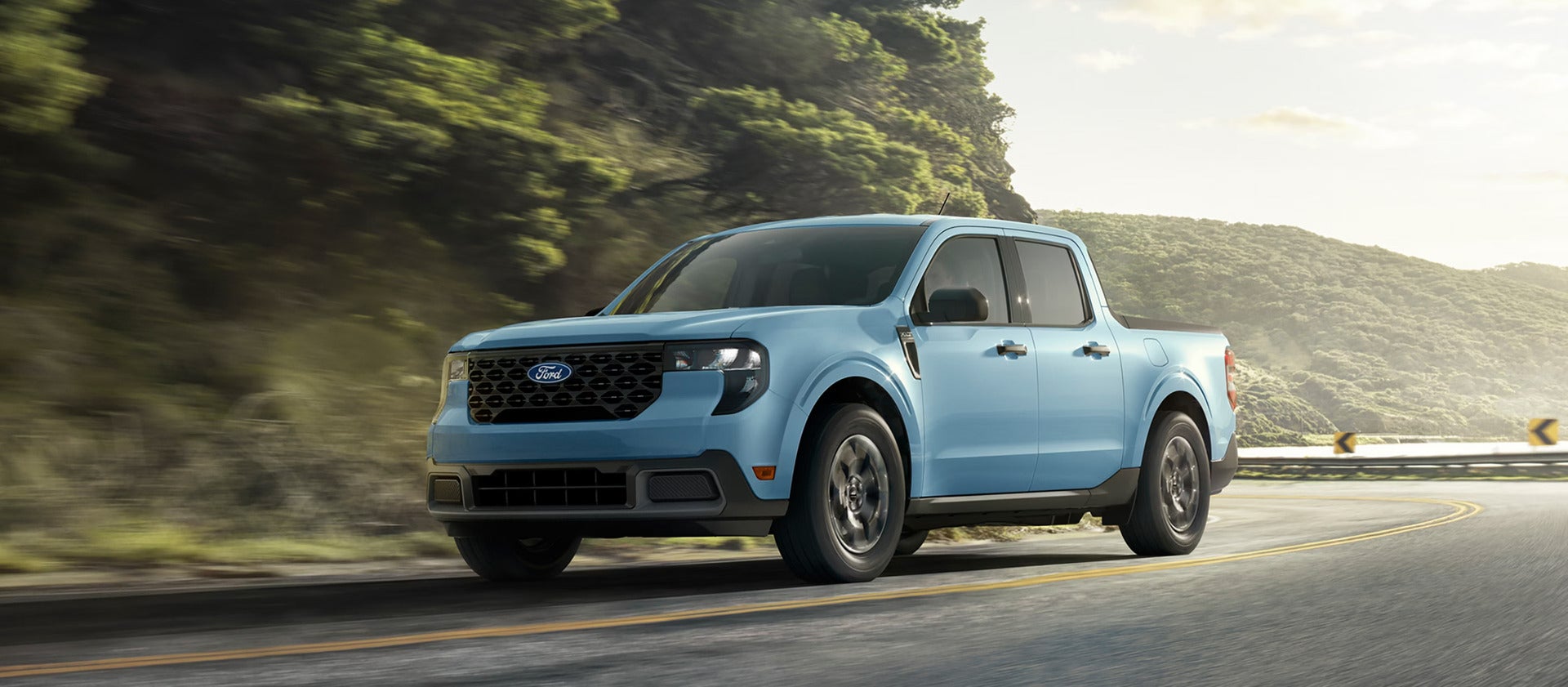 a blue 2026 Ford Maverick