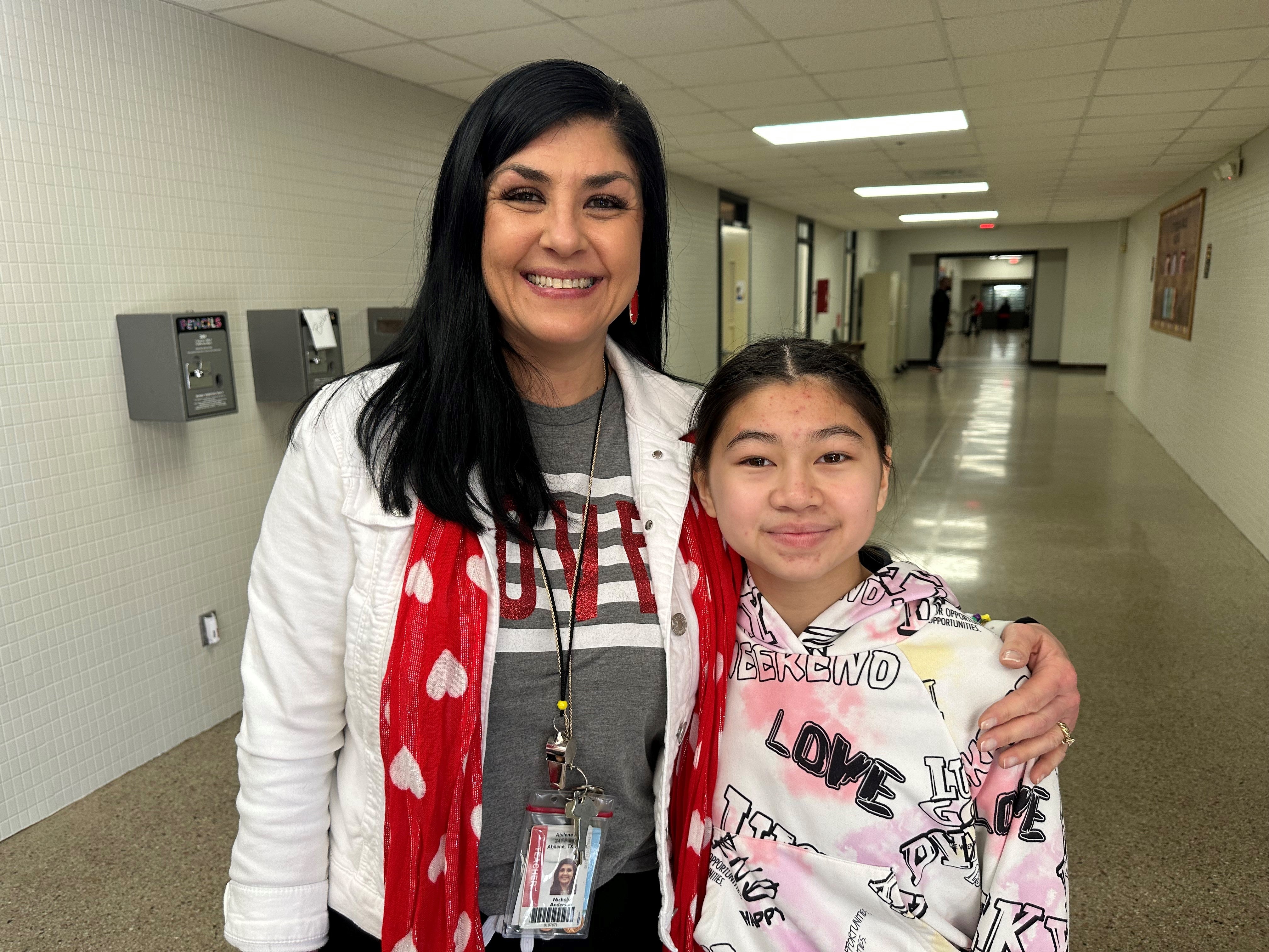 Teacher Tribute 2023 - Nichole Anderson and student Esther